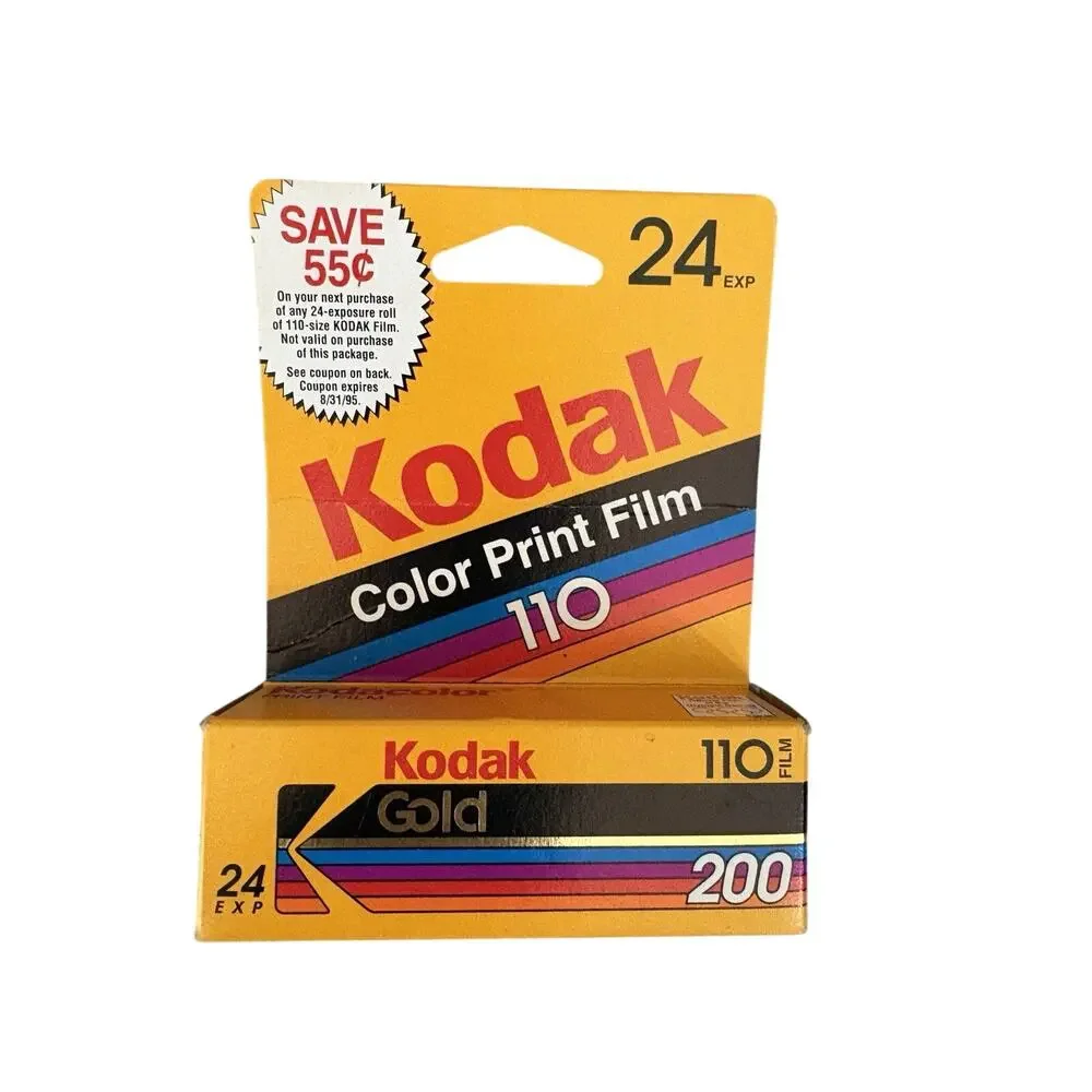 Vintage Kodak Gold 200 110 Film 24 Exposure Sealed Expired Lot of 3 NOS